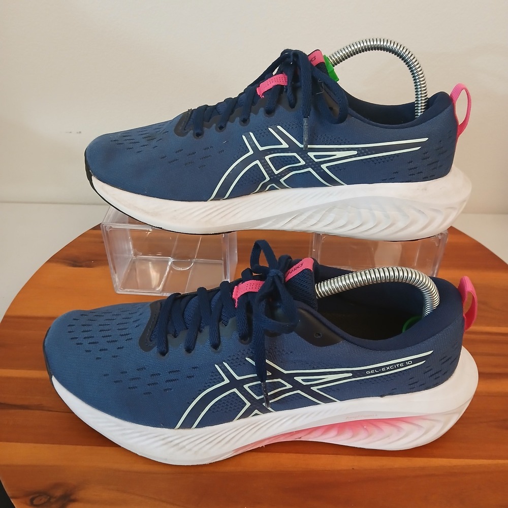 Asics Gel-Excite‎ 10 Womens 9 Blue Running Shoes Sneakers Training 1012B418
